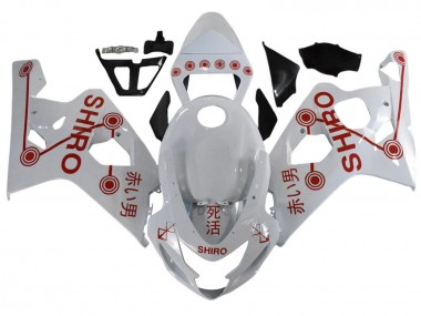 Großhandel Suzuki GSXR 600 / GSXR 750 Motorrad Verkleidung 2001-2003 - Weiss Rot Shiro