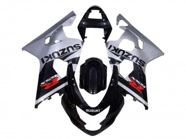 Großhandel Suzuki GSXR 600 / GSXR 750 Motorrad Verkleidung 2001-2003 - Silber Glanzendes Schwarz Rot