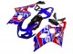 Großhandel Suzuki GSXR 600 / GSXR 750 Motorrad Verkleidung 2004-2005 - Blau Rot Schwarz Motul Dunlop