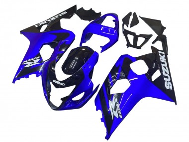 Großhandel Suzuki GSXR 600 / GSXR 750 Motorrad Verkleidung 2004-2005 - Blau Schwarz Weiss Aufkleber