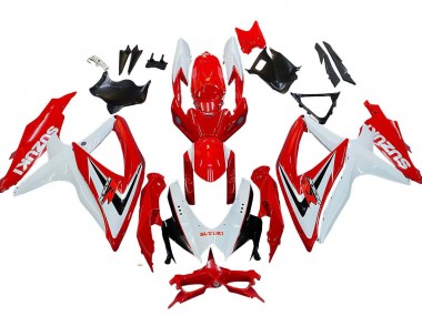 Großhandel Suzuki GSXR 600 / GSXR 750 Motorrad Verkleidung 2008-2010 - Weiss Rot Schwarz