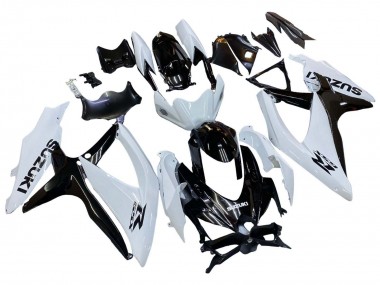 Großhandel Suzuki GSXR 600 / GSXR 750 Motorrad Verkleidung 2008-2010 - Weiss Schwarz