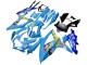 Großhandel Suzuki GSXR 600 / GSXR 750 Motorrad Verkleidung 2008-2010 - Blau Gelb Rizla