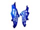 Großhandel Suzuki GSXR 600 / GSXR 750 Motorrad Verkleidung 2008-2010 - Blau Gelb Rizla