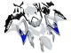 Großhandel Suzuki GSXR 600 / GSXR 750 Motorrad Verkleidung 2008-2010 - Weiss Silber Blau Schwarz