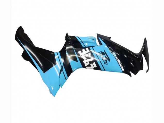Großhandel Suzuki GSXR 600 / GSXR 750 Motorrad Verkleidung 2011-2024 - Glanzendes Schwarz Hellblau