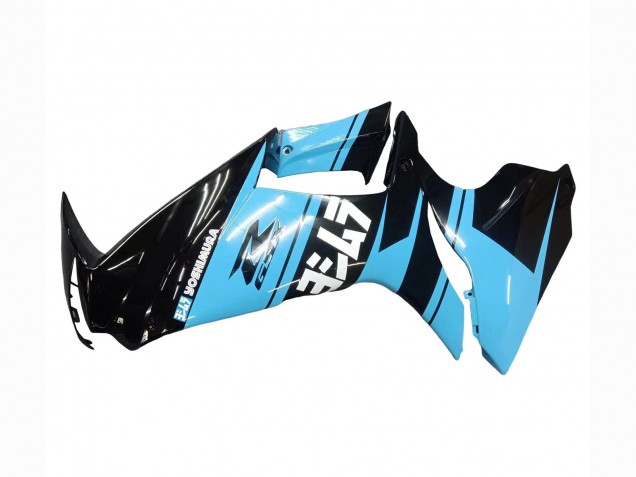 Großhandel Suzuki GSXR 600 / GSXR 750 Motorrad Verkleidung 2011-2024 - Glanzendes Schwarz Hellblau