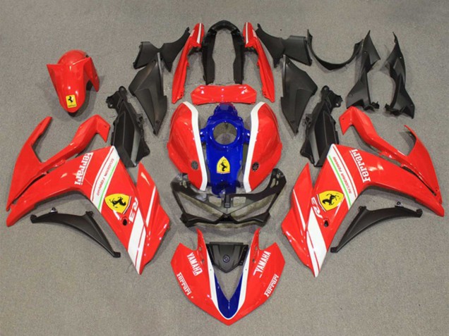 Großhandel Yamaha YZF R3/R25 Motorrad Verkleidung 2015-2018 - Rot Weiss Blau