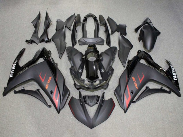 Großhandel Yamaha YZF R3/R25 Motorrad Verkleidung 2015-2018 - Glanzendes Schwarz Matt Schwarz Rot