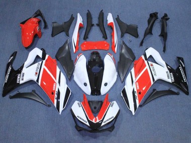 Großhandel Yamaha YZF R3/R25 Motorrad Verkleidung 2015-2018 - Weiss Rot Schwarz Petronas Yamalube