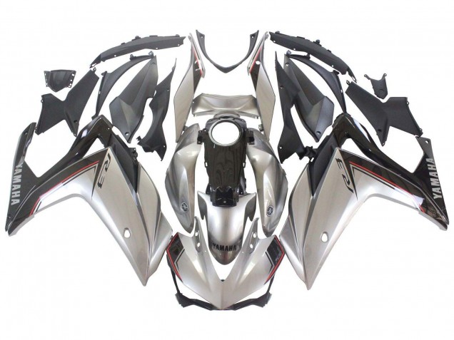 Großhandel Yamaha YZF R3/R25 Motorrad Verkleidung 2015-2018 - Silber Schwarz