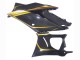 Großhandel Yamaha YZF R3/R25 Motorrad Verkleidung 2019-2021 - Gold Schwarz Carbonfaser