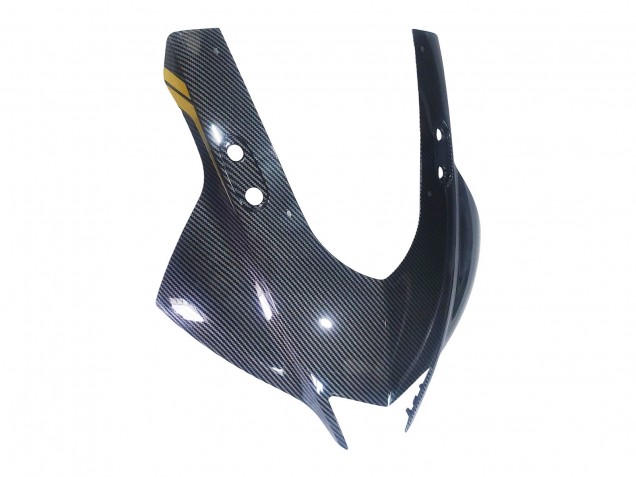 Großhandel Yamaha YZF R3/R25 Motorrad Verkleidung 2019-2021 - Gold Schwarz Carbonfaser