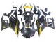 Großhandel Yamaha YZF R3/R25 Motorrad Verkleidung 2019-2021 - Gold Schwarz Carbonfaser