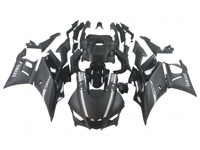 Großhandel Yamaha YZF R3/R25 Motorrad Verkleidung 2019-2021 - Matt Schwarz Silber