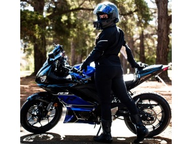 Großhandel Yamaha YZF R3/R25 Motorrad Verkleidung 2022-2024 - Blau Glanzendes Schwarz