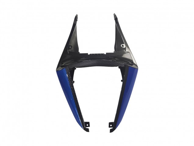 Großhandel Yamaha YZF R3/R25 Motorrad Verkleidung 2022-2024 - Schwarzer Carbonfaser Stil Silberblau