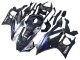 Großhandel Yamaha YZF R3/R25 Motorrad Verkleidung 2022-2024 - Marble Schwarz Silber Blau Geschmiedet Carbonfaser Stil