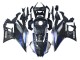 Großhandel Yamaha YZF R3/R25 Motorrad Verkleidung 2022-2024 - Marble Schwarz Silber Blau Geschmiedet Carbonfaser Stil