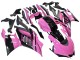 Großhandel Yamaha YZF R3/R25 Motorrad Verkleidung 2022-2024 - Rosa Glanzendes Schwarz Monster