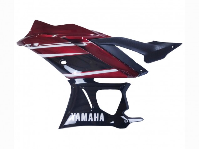 Großhandel Yamaha YZF R3/R25 Motorrad Verkleidung 2022-2024 - Rot Weiss Glanzendes Schwarz