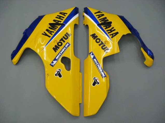 Großhandel Yamaha YZF 1000 R1 Motorrad Verkleidung 2000-2001 - Weiss Gelb Blau Motul Kamel