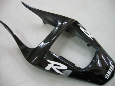 Großhandel Yamaha YZF 1000 R1 Motorrad Verkleidung 2000-2001 - Glanzendes Schwarz Weiss Aufkleber
