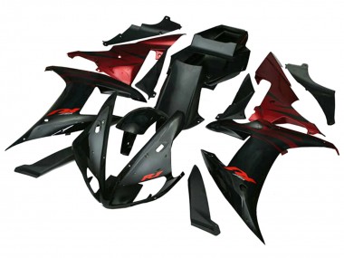 Großhandel Yamaha YZF 1000 R1 Motorrad Verkleidung 2002-2003 - Rot Schwarz Flamme