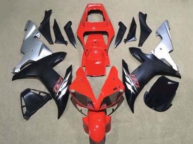 Großhandel Yamaha YZF 1000 R1 Motorrad Verkleidung 2002-2003 - Rot Silber Matt Schwarz