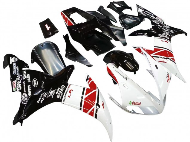 Großhandel Yamaha YZF 1000 R1 Motorrad Verkleidung 2002-2003 - Weiss Rot Schwarz Castrol