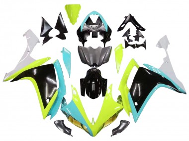 Großhandel Yamaha YZF 1000 R1 Motorrad Verkleidung 2007-2008 - Hellblau Limetten Grun Schwarz