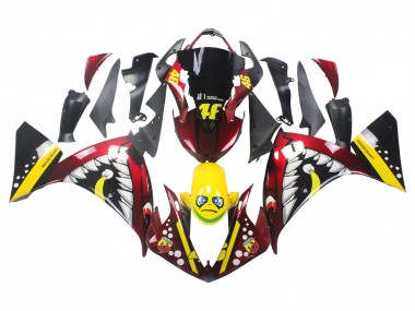 Großhandel Yamaha YZF 1000 R1 Motorrad Verkleidung 2009-2011 - Rot Gelb Schwarz Hai 46