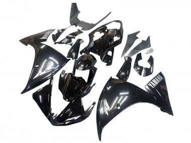 Großhandel Yamaha YZF 1000 R1 Motorrad Verkleidung 2009-2011 - Glanzendes Schwarz Weiss Aufkleber