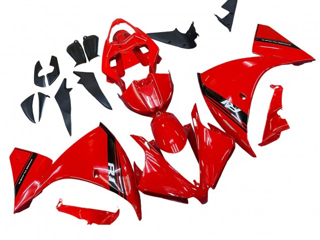Großhandel Yamaha YZF 1000 R1 Motorrad Verkleidung 2012-2014 - Rot Glanzendes Schwarz