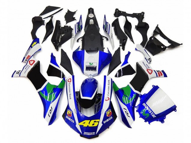 Großhandel Yamaha YZF 1000 R1 Motorrad Verkleidung 2020-2025 - Weiss Blau Grun Schwarz MoviStar ENEOS Semakin Didepan 46