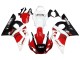 Großhandel Yamaha YZF 600 R6 Motorrad Verkleidung 1998-2002 - Weiss Rot Glanzendes Schwarz