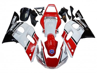 Großhandel Yamaha YZF 600 R6 Motorrad Verkleidung 1998-2002 - Weiss Rot Schwarz Petronas Yamalube 50th