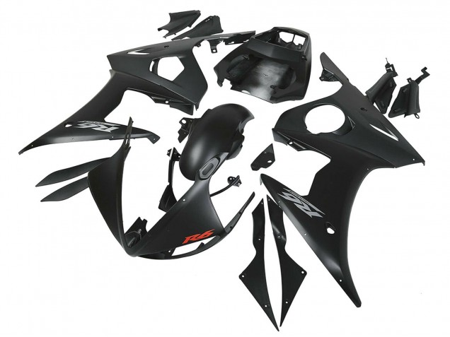 Großhandel Yamaha YZF R6S Motorrad Verkleidung 2006-2009 - Matt Schwarz