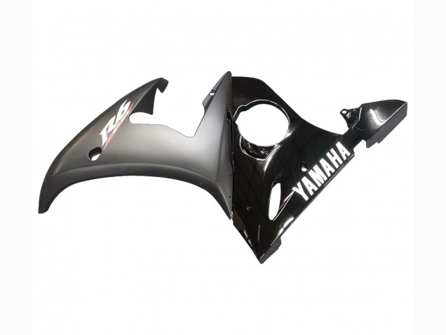 Großhandel Yamaha YZF R6S Motorrad Verkleidung 2006-2009 - Glanzendes Schwarz Matt Schwarz Weiss Aufkleber