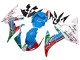 Großhandel Yamaha YZF R6S Motorrad Verkleidung 2006-2009 - Weiss Blau Grun Rot Kastinee Dunlop Motul