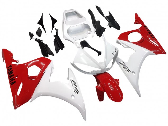 Großhandel Yamaha YZF R6S Motorrad Verkleidung 2006-2009 - Weiss Rot
