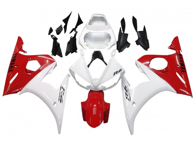 Großhandel Yamaha YZF R6S Motorrad Verkleidung 2006-2009 - Weiss Rot