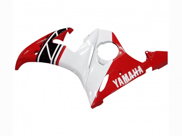 Großhandel Yamaha YZF R6S Motorrad Verkleidung 2006-2009 - Weiss Rot Glanzendes Schwarz