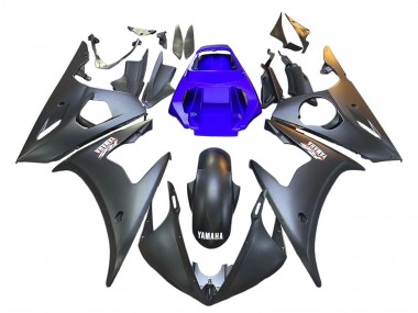 Großhandel Yamaha YZF R6S Motorrad Verkleidung 2006-2009 - Blau Matt Schwarz