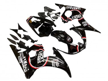 Großhandel Yamaha YZF R6S Motorrad Verkleidung 2006-2009 - Glanzendes Schwarz Rot Weiss Lucky Strike Motul