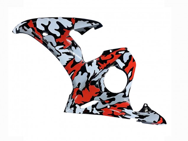 Großhandel Yamaha YZF R6S Motorrad Verkleidung 2006-2009 - Schwarz Rot Grau Camouflage