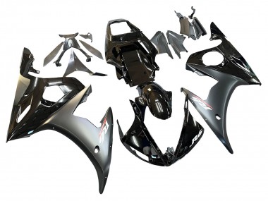 Großhandel Yamaha YZF R6S Motorrad Verkleidung 2006-2009 - Glanzendes Schwarz Matt Schwarz Gold Chameleon