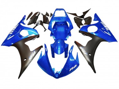 Großhandel Yamaha YZF 600 R6 Motorrad Verkleidung 2005 - Blau Matt Schwarz