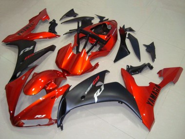 Großhandel Yamaha YZF R1 Motorrad Verkleidung 2004-2006 - Rot Matt Schwarz