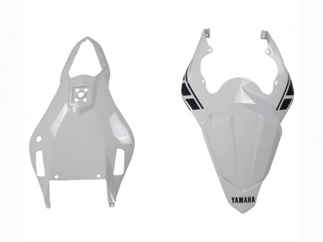 Großhandel Yamaha YZF 600 R6 Motorrad Verkleidung 2006-2007 - Weiss Glanzendes Schwarz Motul Michelin